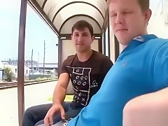 Public blowjob at the busstop