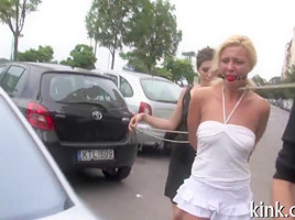 Public humiliation for a sex whore