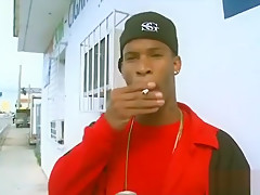 Public interracial gay blowjob with ghetto dude