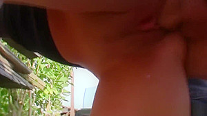 Pulled euro cocksucking outdoors in public
