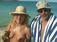 Real beach vid with hot nudist chicks