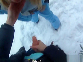 Real eurobabe POV fucked and jizzed in mouth