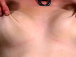 Restrained Sub Pussytoyed And Flogged