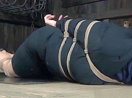 Restrained Sub Pussytoyed And Flogged