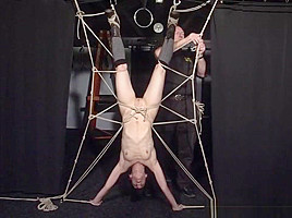 Restrained bondage babe Elise Graves lesbian damsel in and japan