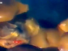 Retro Interracial lesbian orgy