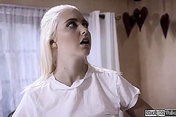 Ricky Johnson And Chloe Cherry - Black Guy Acts As Doctor To Lick And Fuck A Blind teen 18+ Girl