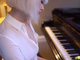 Rock Hard Pianist - DownblouseJerk