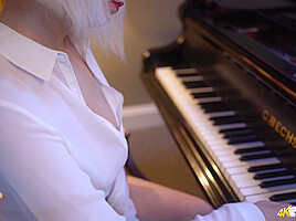 Rock Hard Pianist - DownblouseJerk