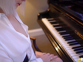 Rock Hard Pianist - DownblouseJerk