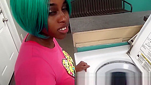 Rough Anal Fucked In A Public Laundromat Msnovember Give Stranger Blowjob POV