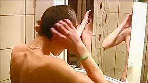 Russian Boy Wanks In The Shower