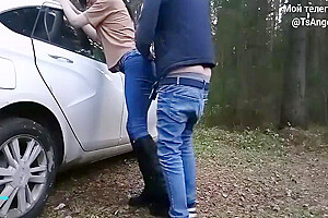 Russian Shemale Anna Gets Fucked Outdoor (ts Angel 1)