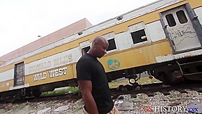 Ryan Smiles shagging in an abandoned building
