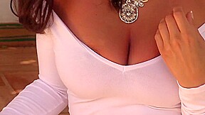 Sammy Braddy strips white dress to reveal her amazing body