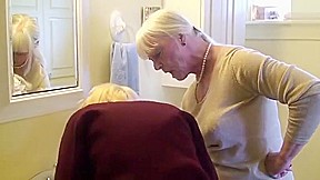 Sarah Gregory gets spanked and caned by her Step mommy