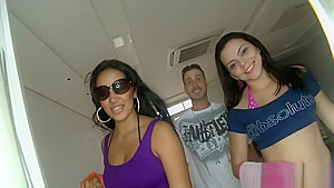 Schlong riding amazes filthy brunette emilly sanchez