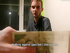 Scrawny Czech Dude Takes It Up His Hairy Booty - Debt Dandy