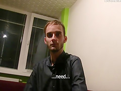 Scrawny Czech Dude Takes It Up His Hairy Booty - Debt Dandy