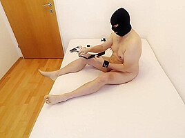 Self-bondage With Electric Cbt