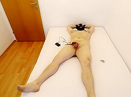 Self-bondage With Electric Cbt