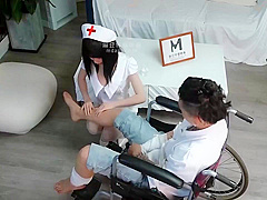 Sexy Asian Nurse With Hot Lingerie Have A Hardcore Sex With Her Big Dick Patient