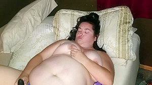Sexy BBW Plays in Sold Panties and Shakes Her Beautiful Ass at the End