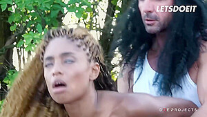 Sexy Latina Sucks & Fucks Bwc Outdoors With David Perry And Luna Corazon