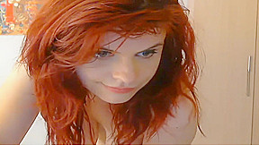 Sexy Redhead Shows Her Body On Webcam