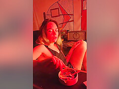 Sexy Stepsister Smokes A Cigarette