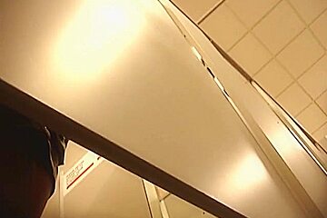 Sexy dressing room shots with amateur in shorts