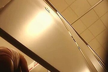 Sexy dressing room shots with amateur in shorts