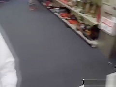 Sexy gay blows a cock in public pawn shop