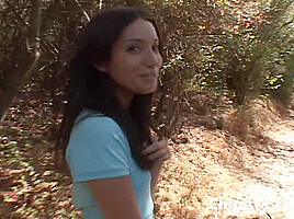 Sexy solo teen chloe outdoors