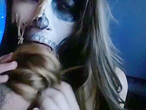 Sexy teen 18+ Hairjob and Blowjob, Long Hair, Hair