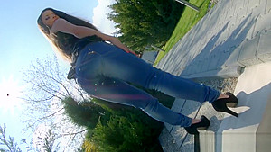 Sexy teen 18+ is fucked in the ass in threesome
