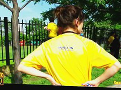 Sexy young college girls candid vid