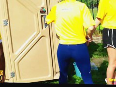 Sexy young college girls candid vid