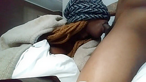 **She ate my dick then twerked for me** sloppy slow suck, Big lips