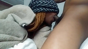 **She ate my dick then twerked for me** sloppy slow suck, Big lips