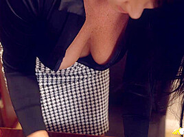 Shelly in Cleavage Distraction - DownblouseJerk