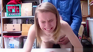 Shoplifter teen 18+ Catarina Petrov sucks and fucks dudes cock