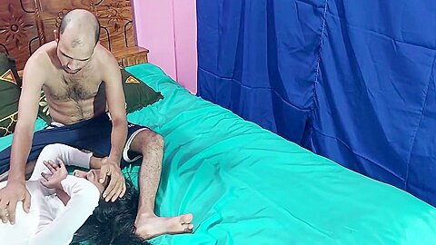 Skinny Slut Gets A Hard Fuck By Two Hue Cocks To A Cum Shot Threesome Sex