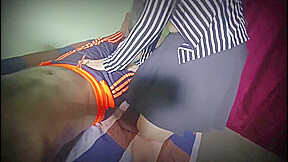 Skirt Wearing Desi Girl Sucking Her Boyfriend Cock Before Fucking