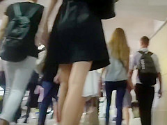 Slender Girl In Black