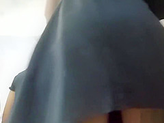 Slender Girl In Black