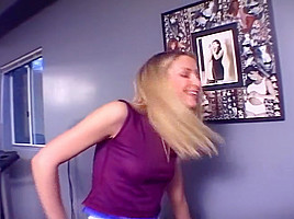 Slutty Blonde Lady Fucking On All Fours At The Gym
