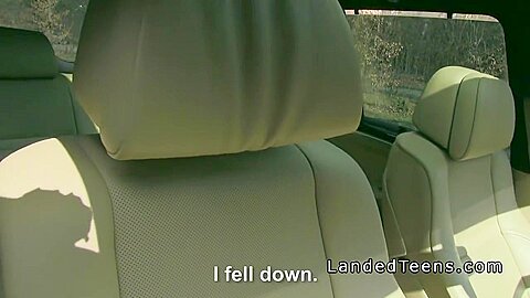 Small Tittied teen 18+ Bangs In Car Pov In Public