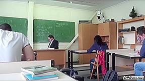 Smoking hot babe Taissia Shanti gets screwed inside the classroom