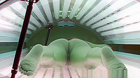 Solarium Just to Poke Dick to the Beautiful ASS